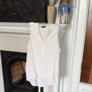 Tibi Zip front silk  V-Neck blouse- worn about 5 times. Retail 160